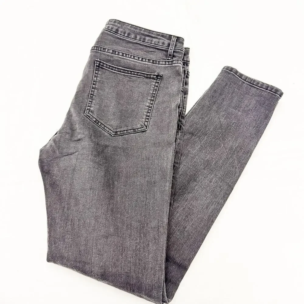 Acne Studios Skin 5 Used Black Stretch Black Charcoal Denim Jeans Size 23